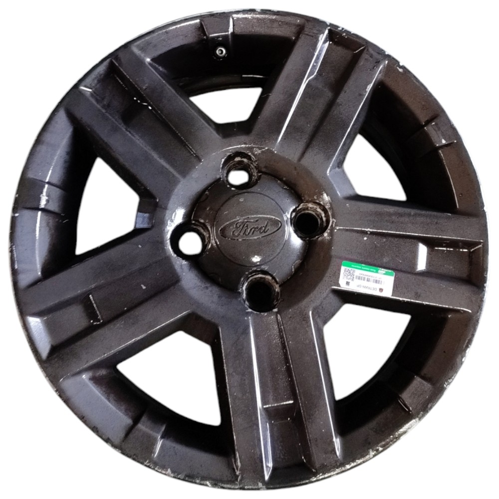 Jogo Roda Aro 15 4×108 Ford Ecosport Com Riscos 5 Unidades Cinza-escuro 2