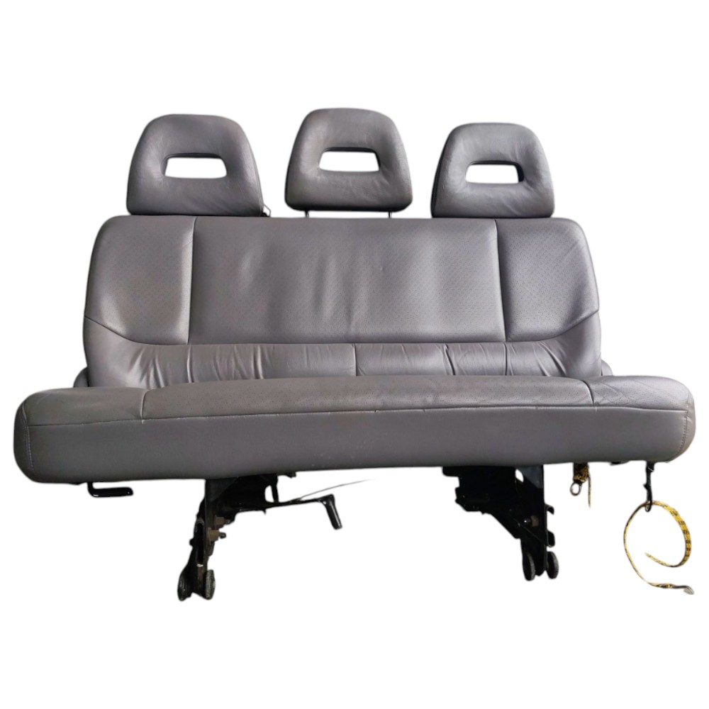 Banco Couro Traseiro Chrysler Grand Caravan 2000 01 7 Lugar Cinza 2