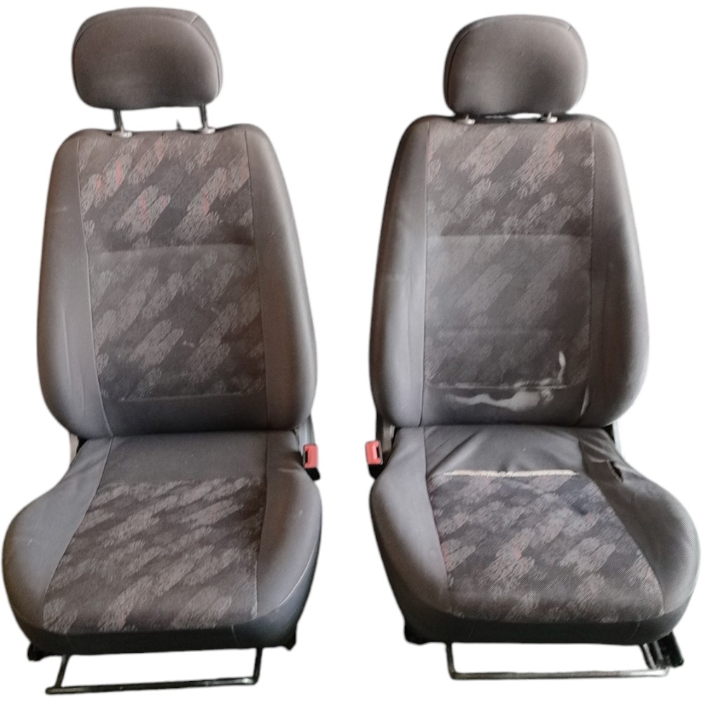 Jogo Banco Tecido Gm Corsa Hatch 2003 2004 2005 2006 Detalhe Cinza 2