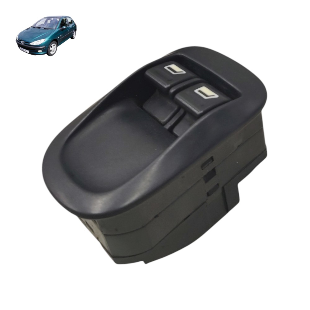 Comando botão vidro porta dianteira Peugeot 206 2001 2002 03 1