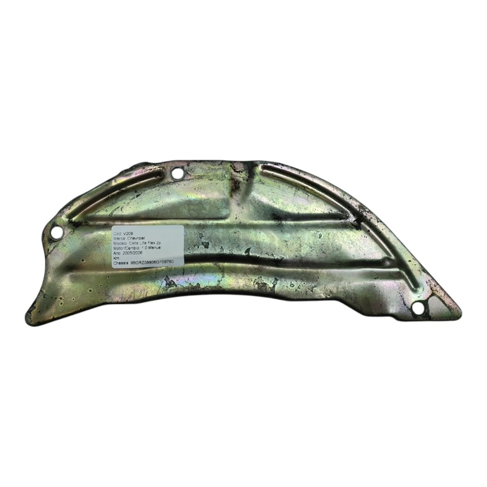 Chapa Defletor Motor Câmbio Gm Celta 1.0 8v 2005 2006 2007 3