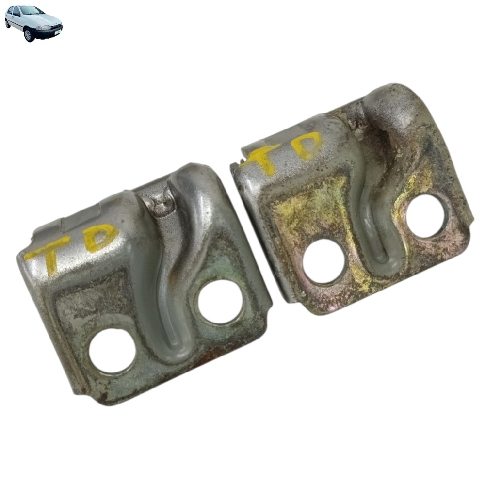 Par dobradiça porta traseira direita fiat palio 1999 2000