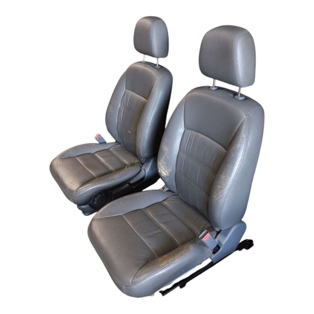 Jogo Banco Couro Honda Civic G7 2001 2002 2003 2004 2005 Cinza 4