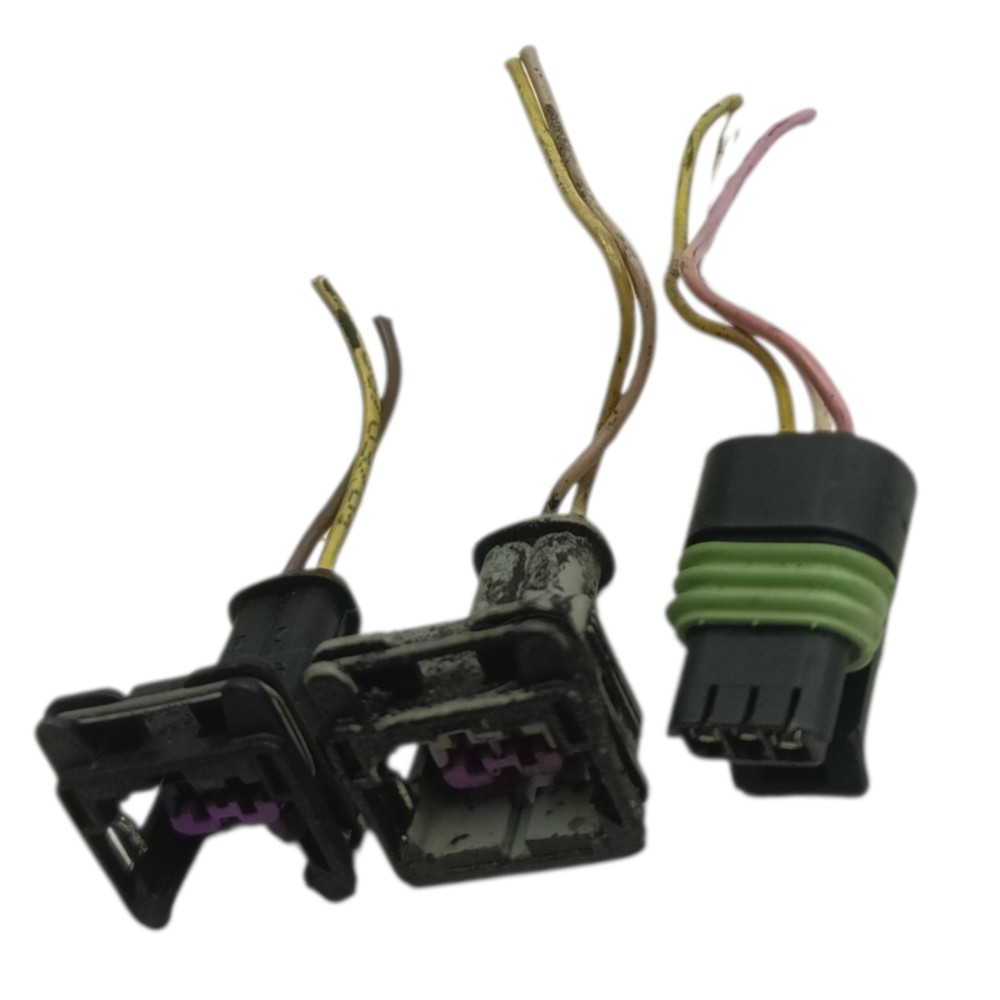 Jogo plug conector corpo tbi Peugeot 206 1.4 gasolina 2001 4