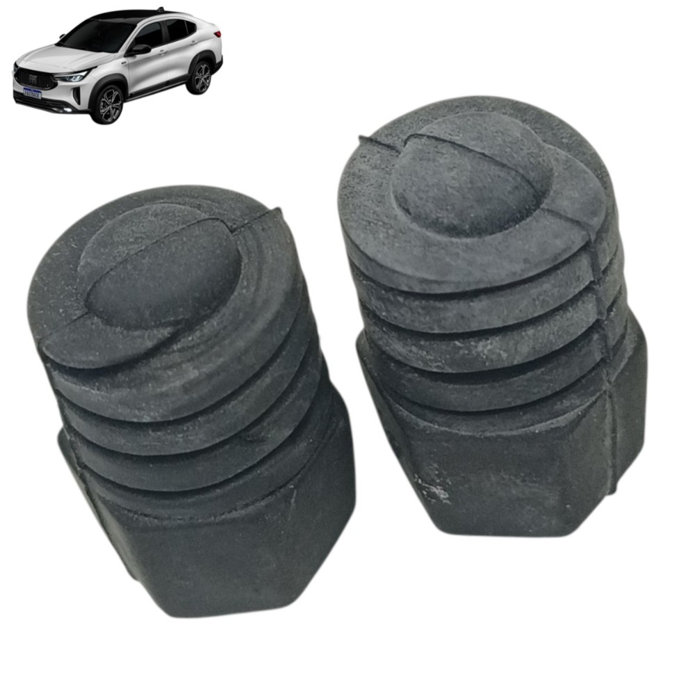 Par batente borracha capô fiat fastback 2022 2023 2024 2025