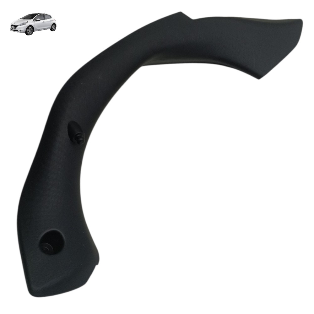 Acabamento Esquerdo Tampa Traseira Peugeot 208 2014 2015 16 Preto 1
