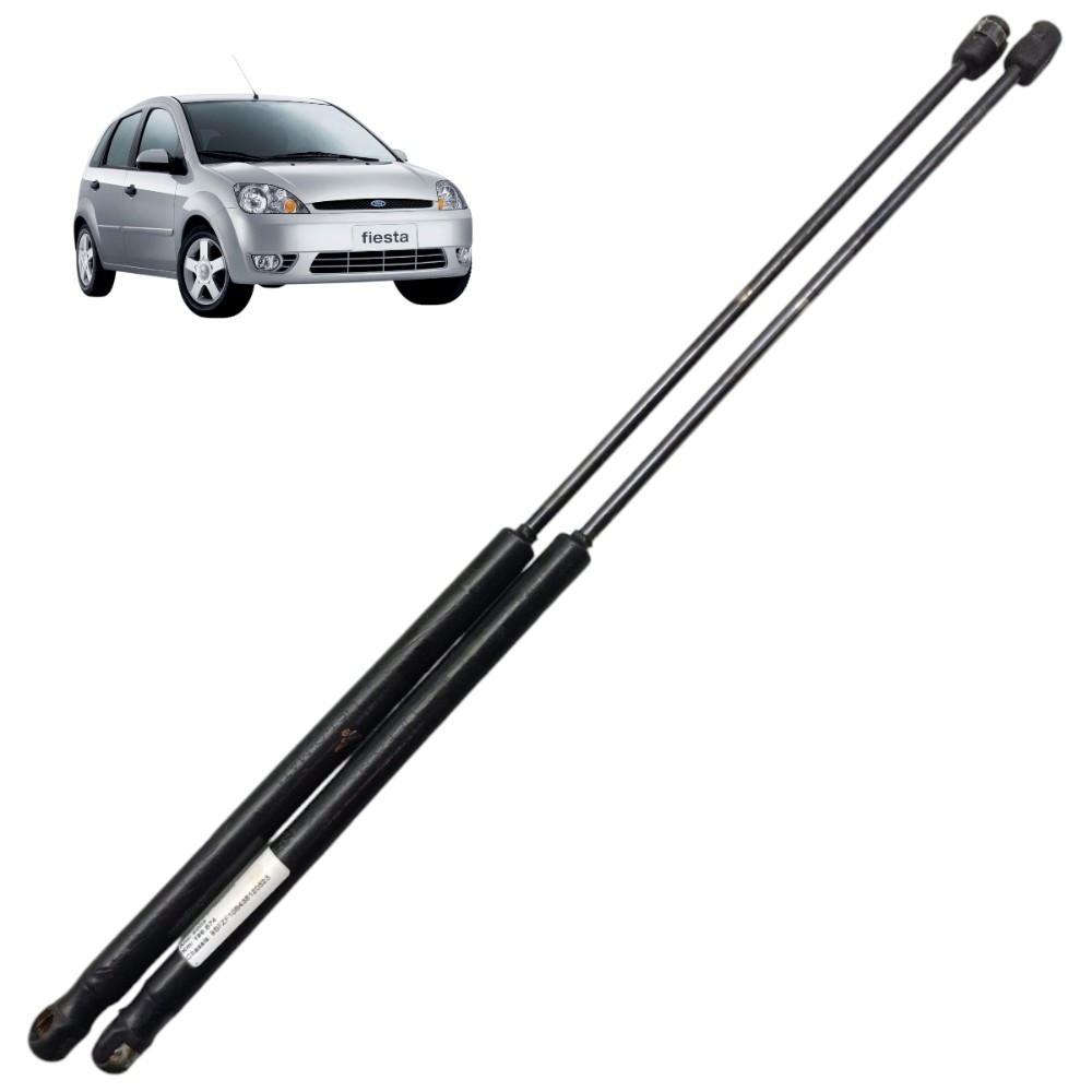Par Amortecedor Tampa Traseira Ford Fiesta Hatch 2003 2004 1