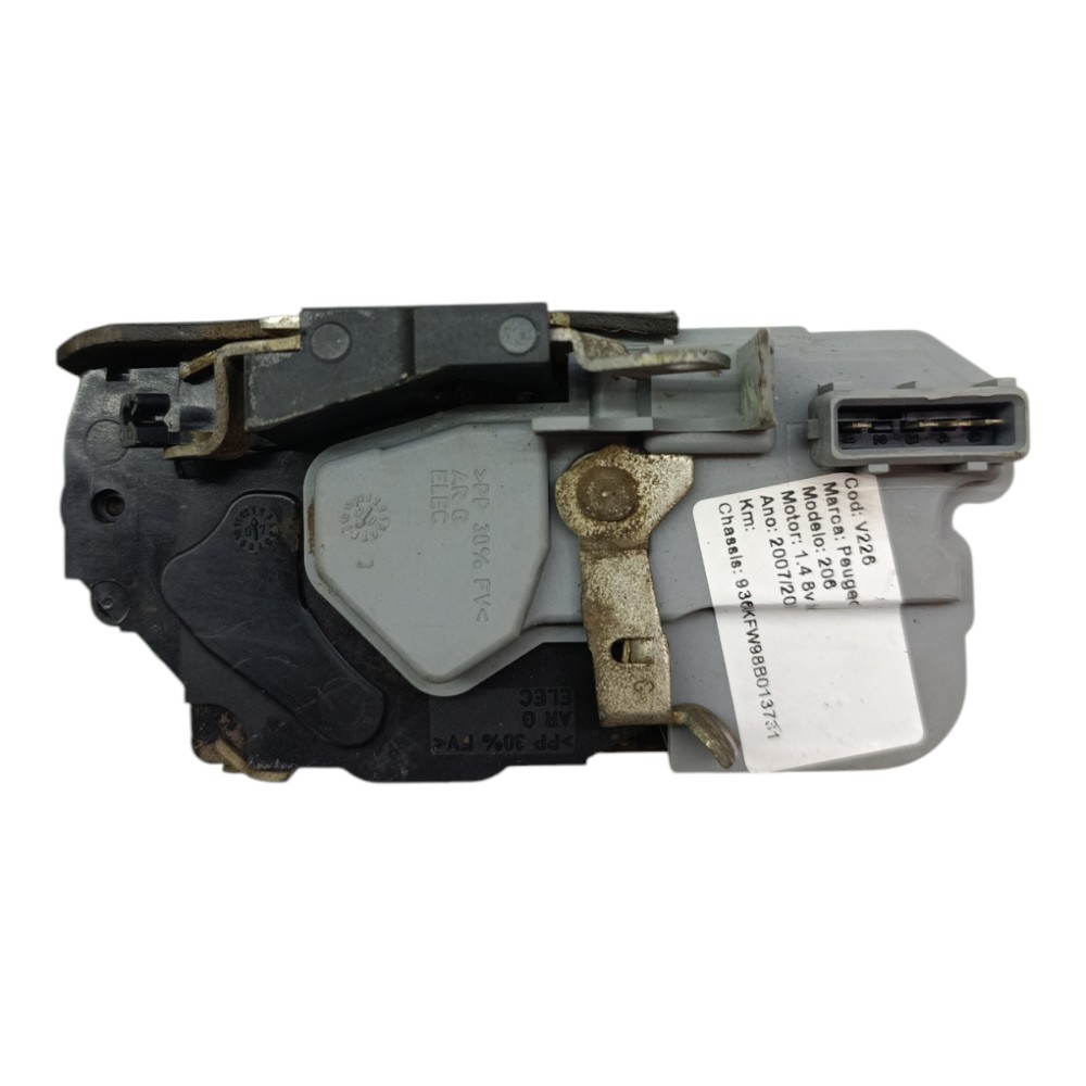 Fechadura Elétrica Porta Traseira Esquerda Peugeot 206 2007 2