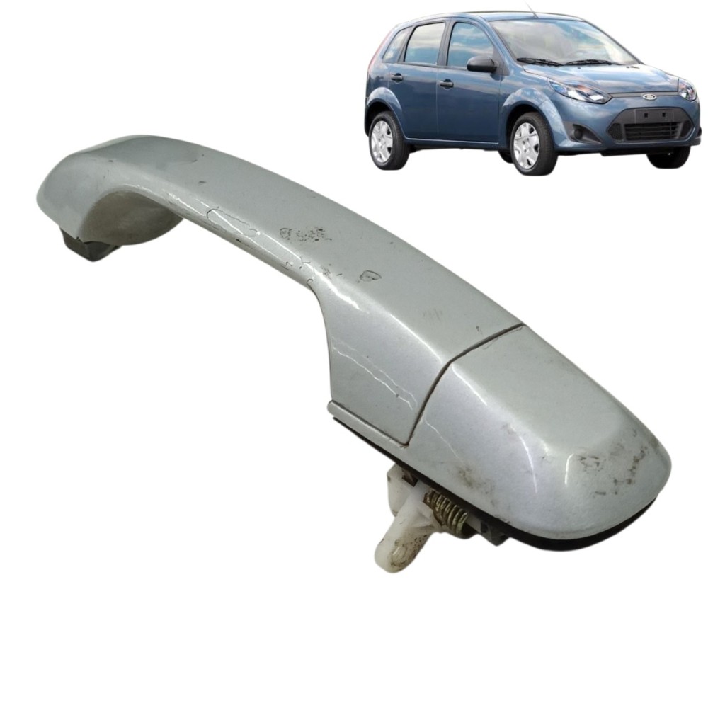 Maçaneta Externa Traseira Direita Ford Fiesta 2013 2014 Cinza Traseira