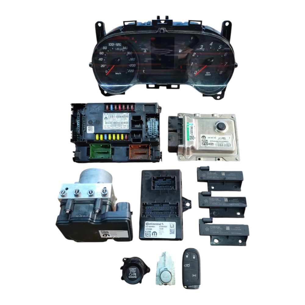 Kit code módulo injeção fiat argo 1.3 automático 2024 2023 1