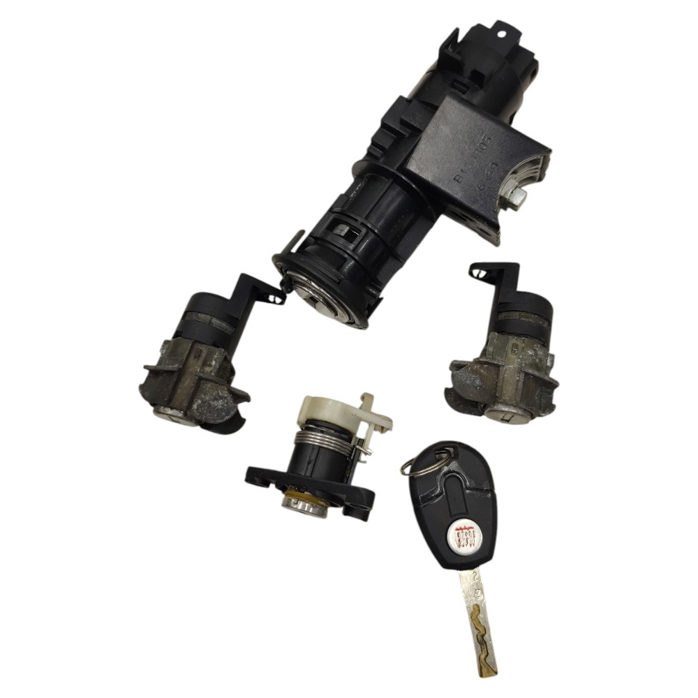 Jogo chave cilindro antena miolo porta fiat idea 1.4 2006 07 3