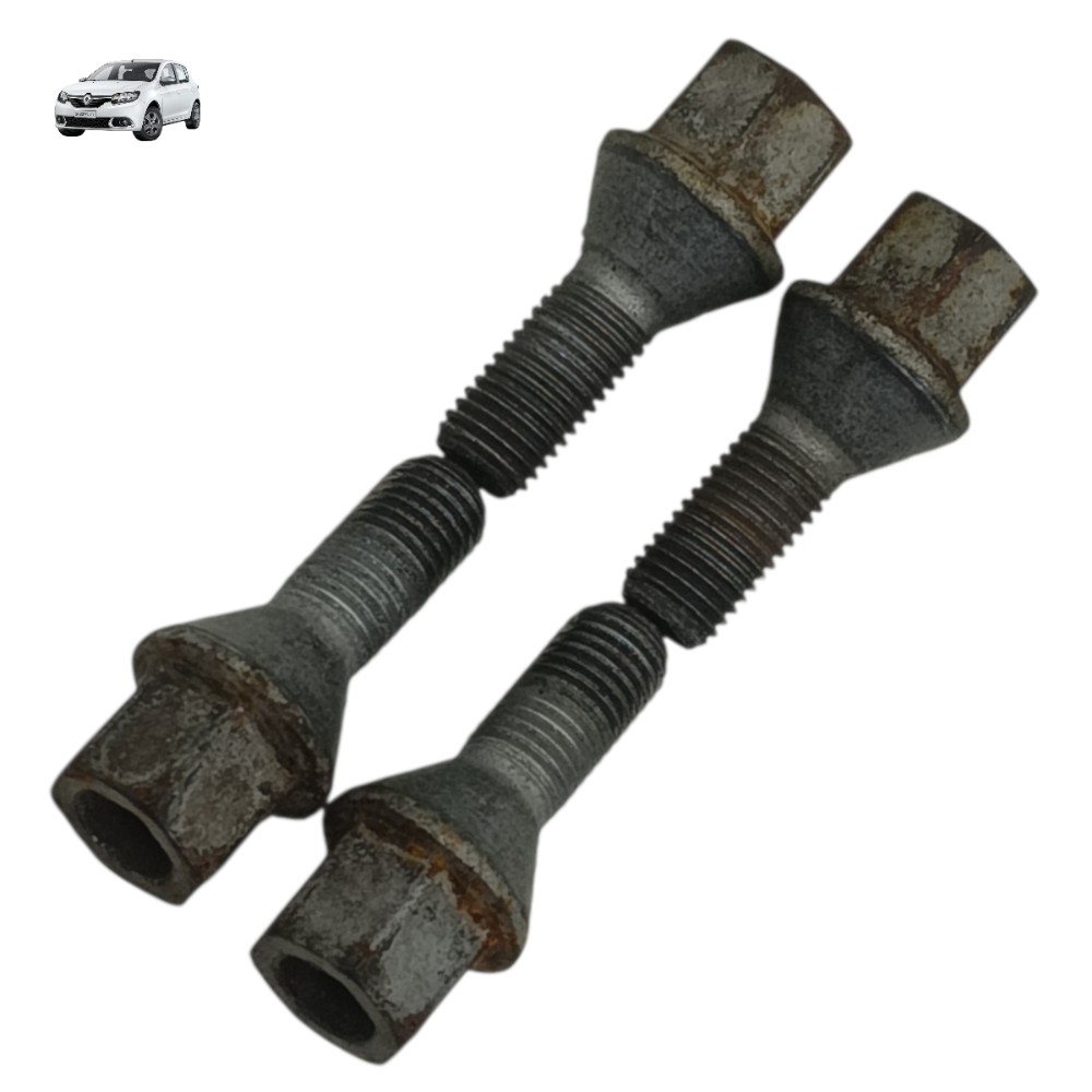 Jogo Parafuso Roda Chave 17 Renault Sandero 2015 2016 2019