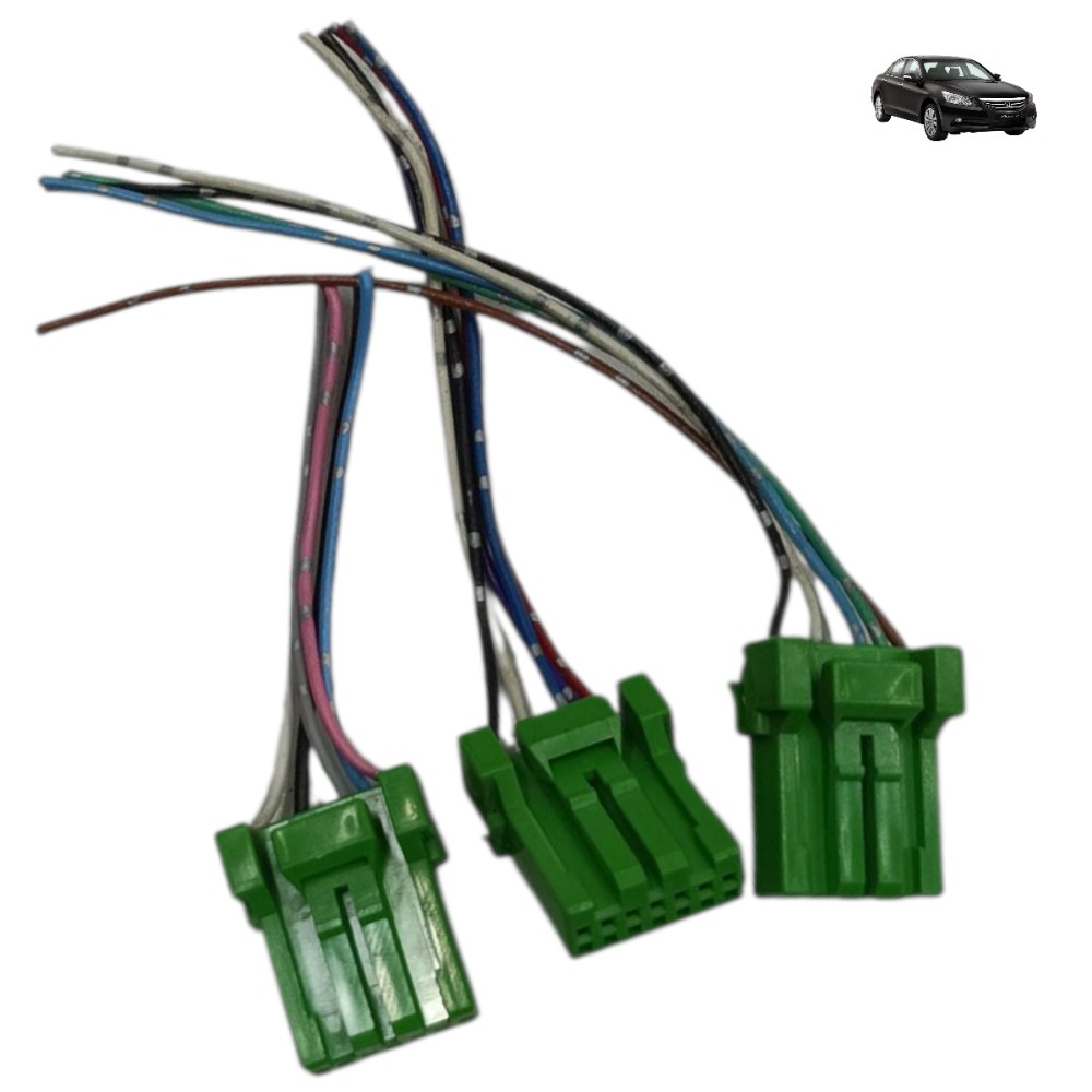 Jogo Plug Conector Atuador Caixa Ar Honda Accord 3.5 2011 10 1
