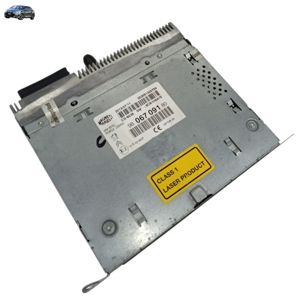 Módulo central multimídia citroen DS5 2012 2015 9806709180