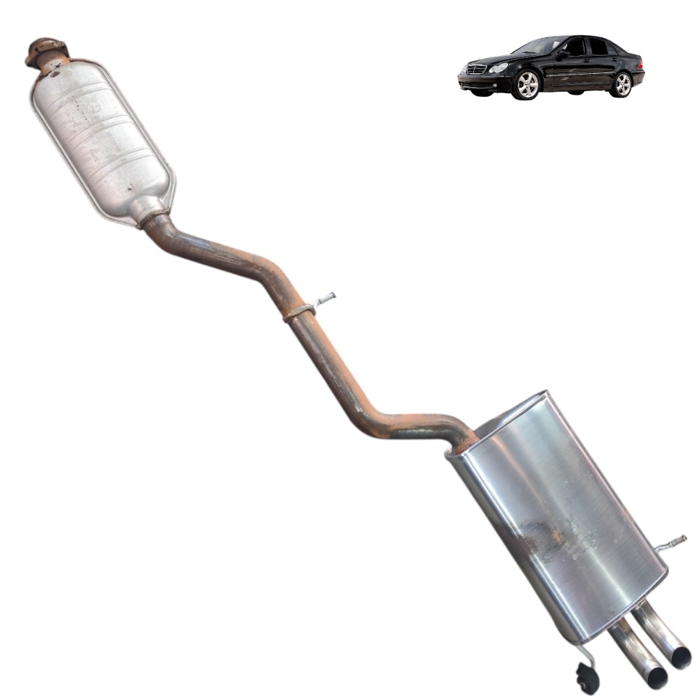 Escapamento Abafador Mercedes C230 Kompressor 2003 2004 2005 1