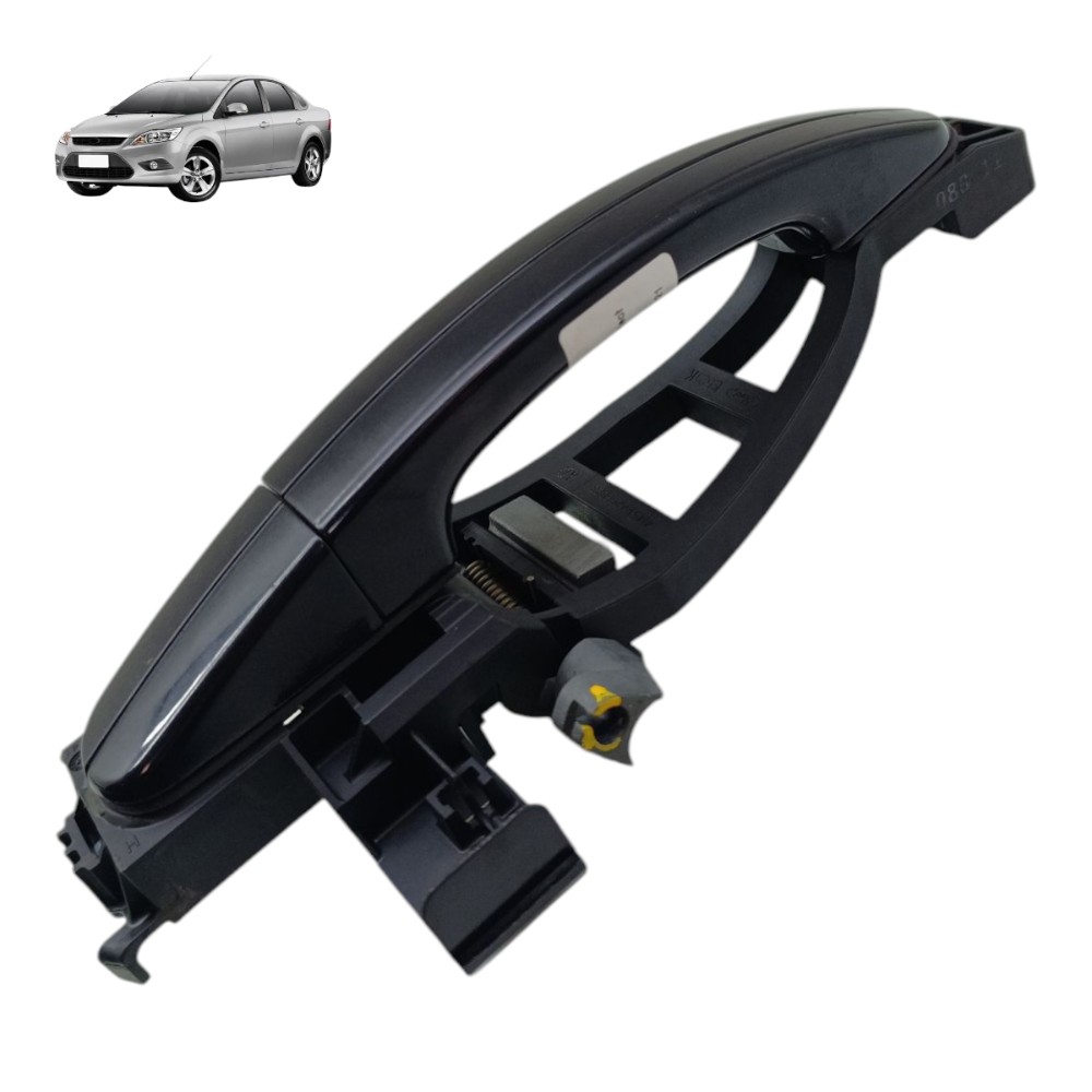 Maçaneta Externa Porta Traseira Esquerda Ford Focus 2012 13 Preto 1