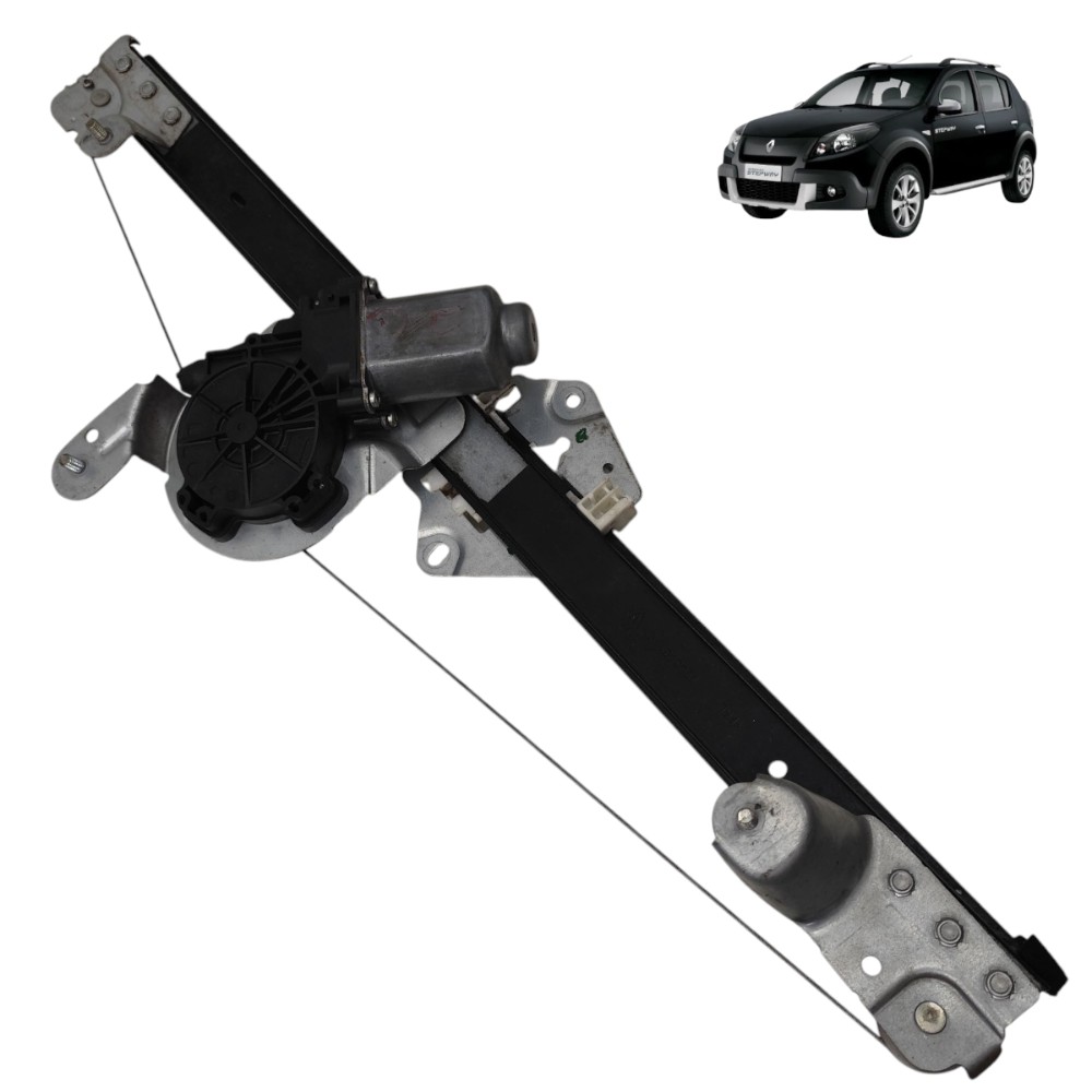 Motor máquina vidro dianteiro esquerdo Renault Sandero 2014 1