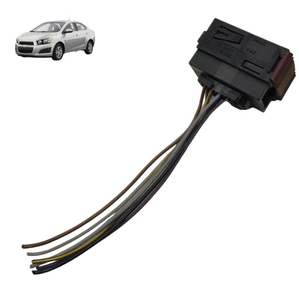 Plug fechadura porta dianteira esquerda GM Sonic 2014 2013 1