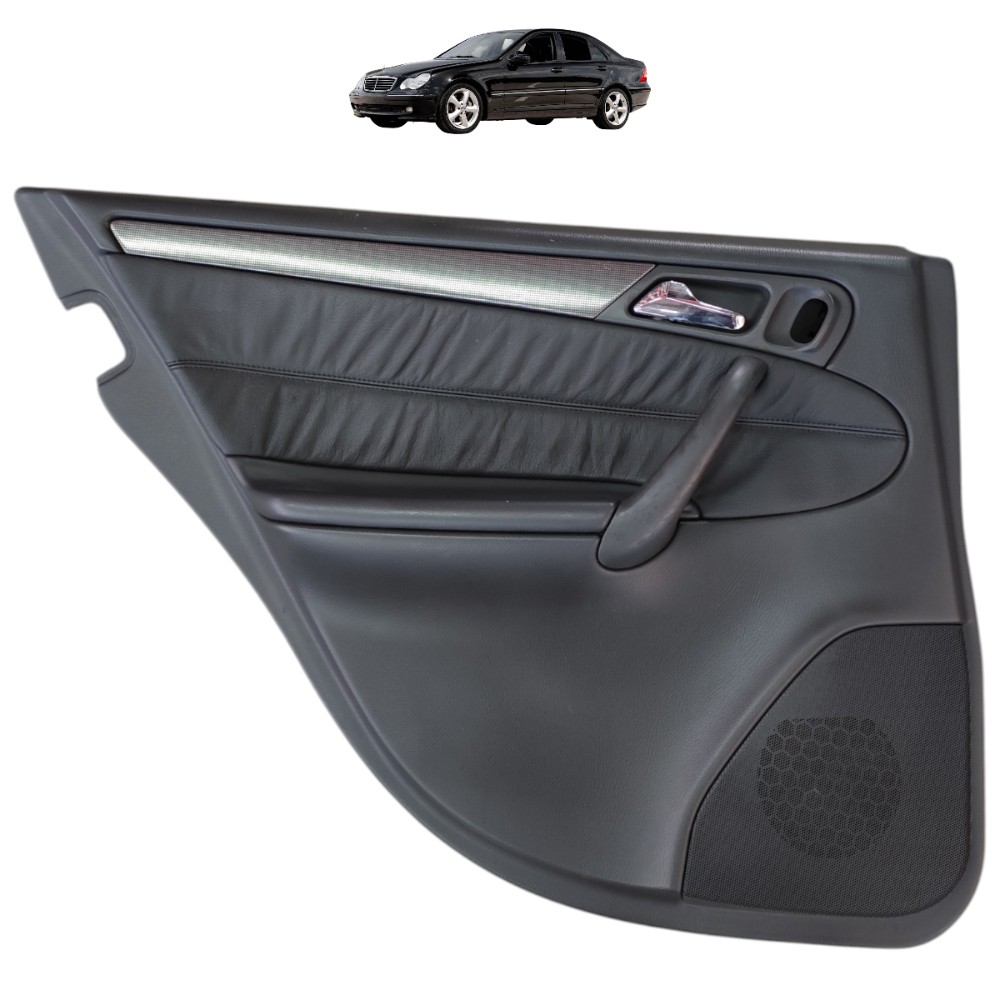 Forro Porta Traseira Esquerda Mercedes C230k 2003 2004 2005 Preto 1