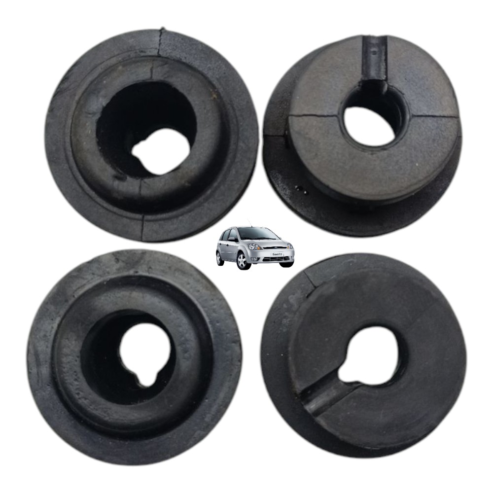 Jogo Coxim Batente Radiador Ford Fiesta 1.0 Zetec 2003 2004 1