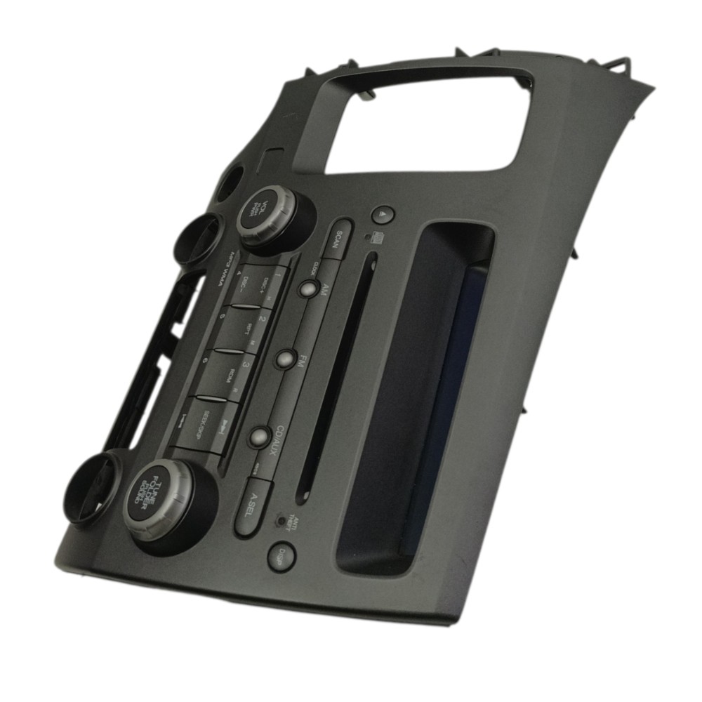 Moldura Central Radio Painel Honda Civic 2007 2008 2009 Cinza 2