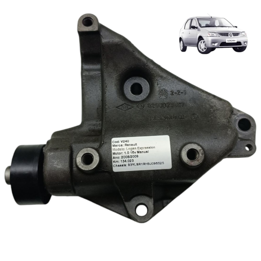 Suporte Compressor Ar Renault Logan Sandero Clio 1.0 16 2009 1
