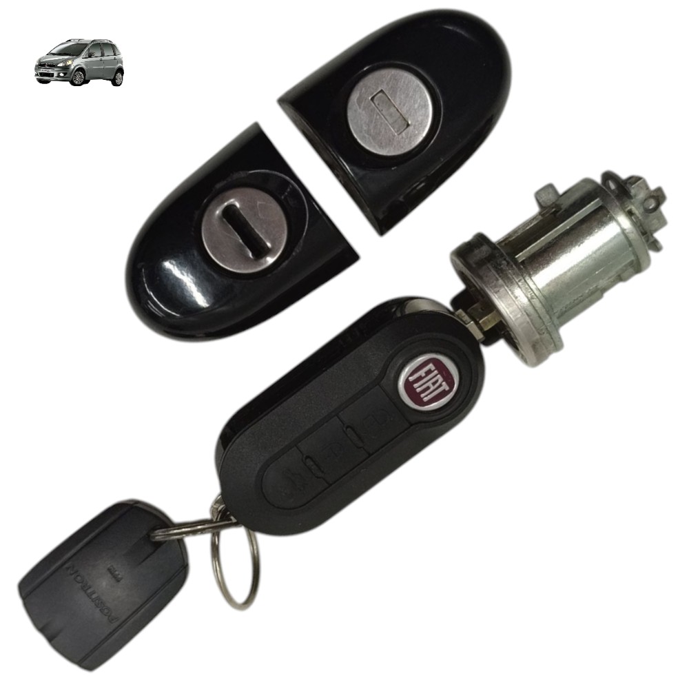 Kit Cilindro Ignição Chave Fiat Idea 2011 2012 2013 2014 15 1