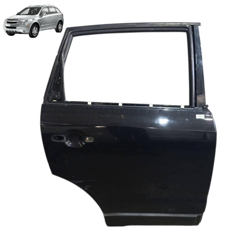 Porta Traseira Direita Gm Captiva 2010 2011 2012 13 Detalhe Traseira Direita Preto