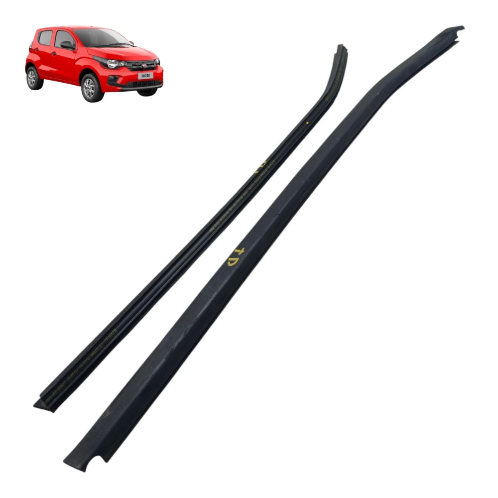 Par Pestana Porta Traseira Direita Fiat Mobi 2017 2018 2019 Preto 1