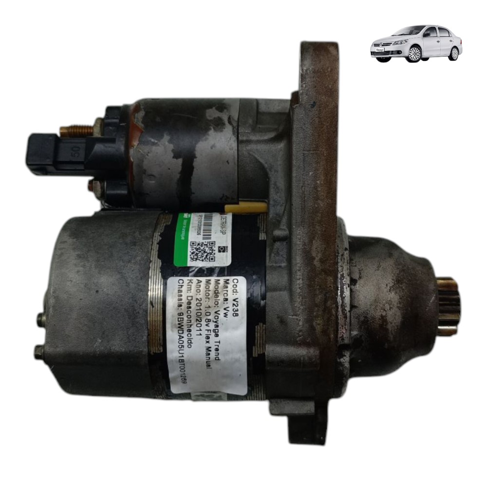 Motor Arranque Partida Vw Voyage Gol Fox 1.0 G5 9 Dentes 1