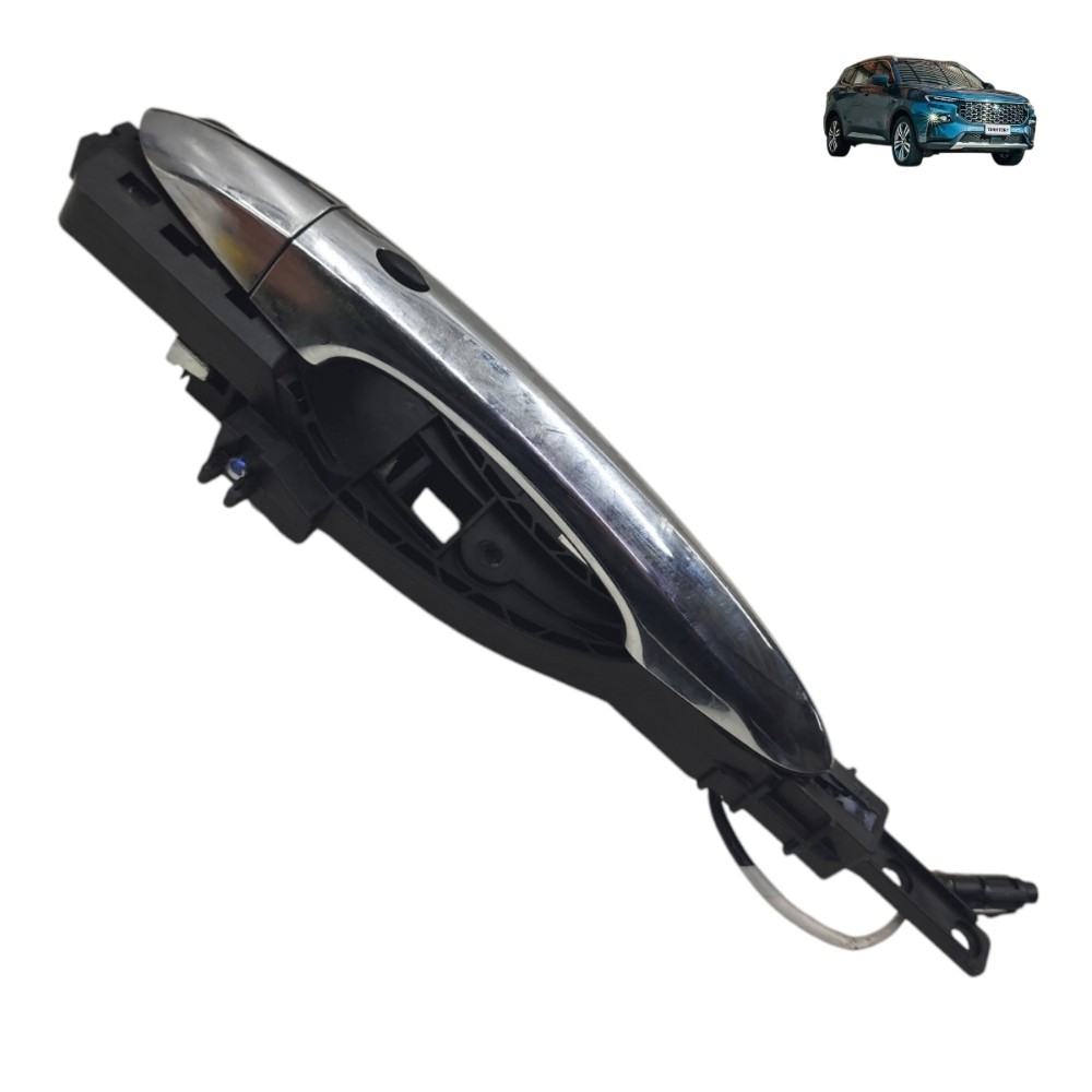 Maçaneta Externa Dianteira Esquerda Ford Territory 2025 2026 Prata Dianteira