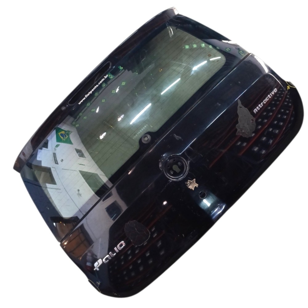 Tampa Traseira Fiat Palio Attractive 2013 2014 Com Detalhe Preto