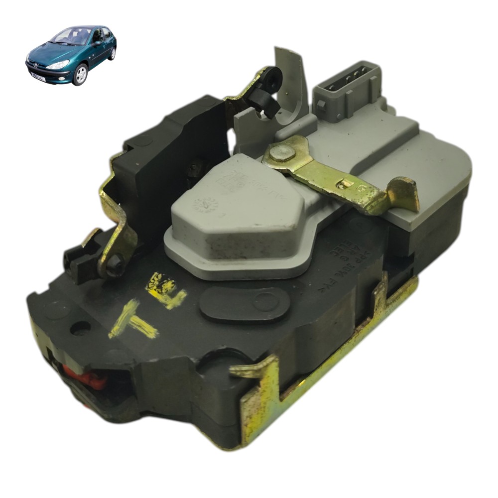 Fechadura elétrica porta traseira esquerda Peugeot 206 2001 1