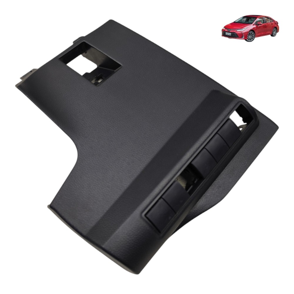 Moldura Botão Painel Toyota Corolla 2021 2022 2023 2024 Preto