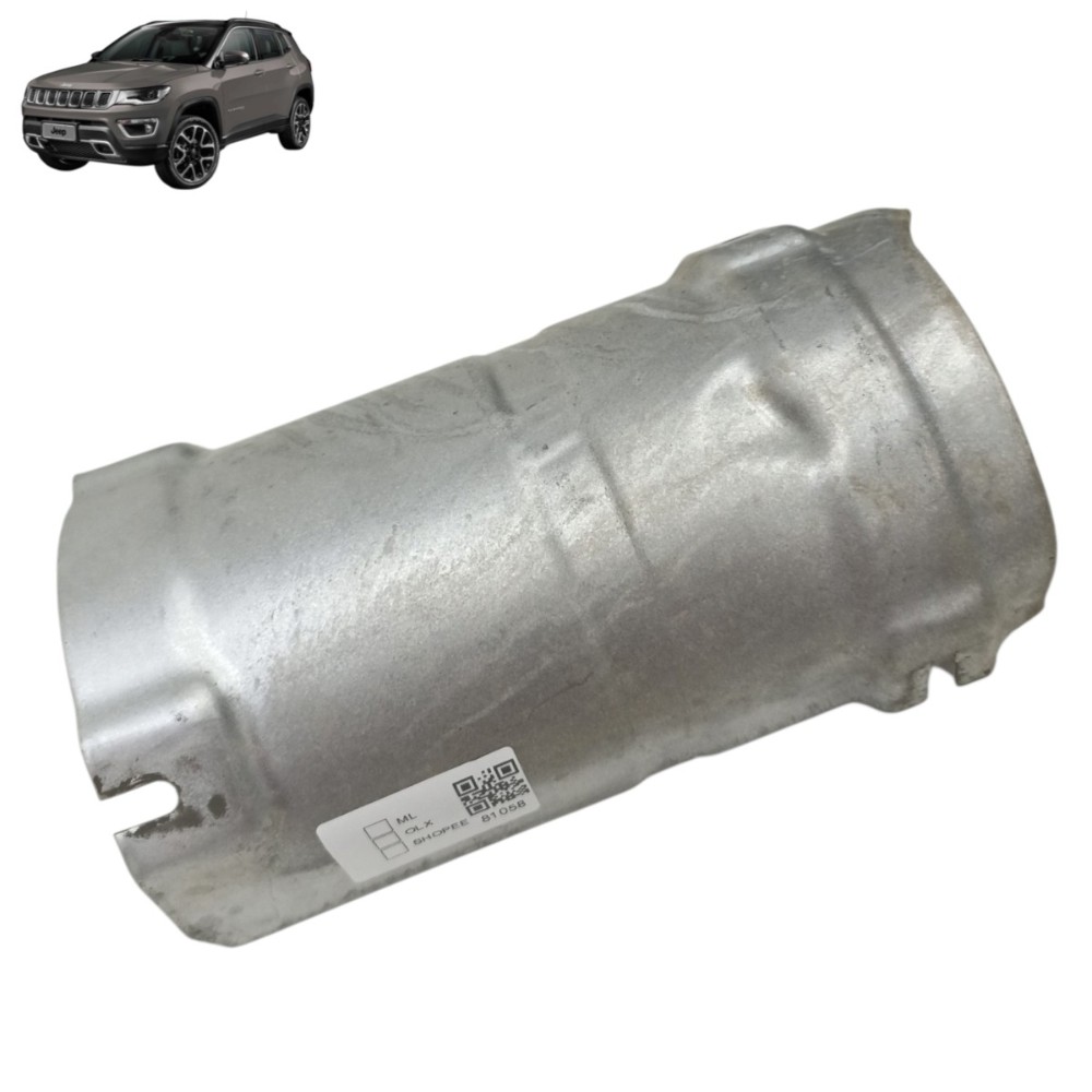 Protetor Inferior Catalisador Jeep Compass 2018 2019 2020 Prata