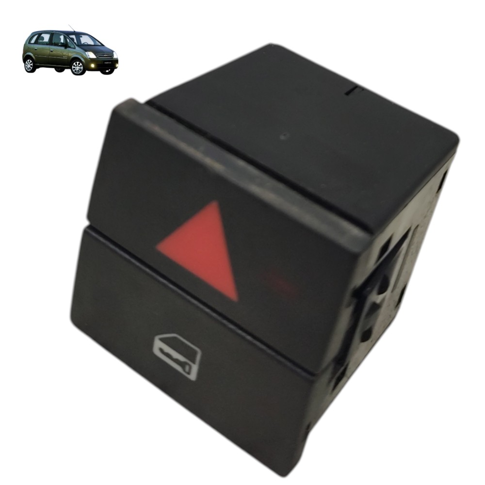 Botão pisca alerta trava Gm Meriva 1.4 2008 2009 2010 2012 1