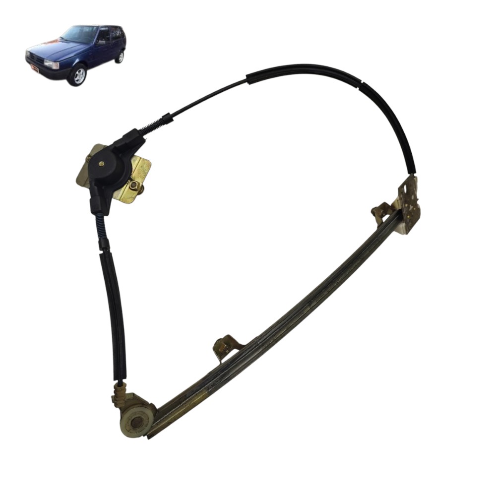 Máquina vidro manual porta direita Fiat Uno 2p 1995 1996 97 1