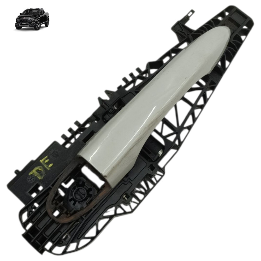 Maçaneta Externa Dianteira Esquerda Fiat Toro 2021 2020 2019 Branco 1