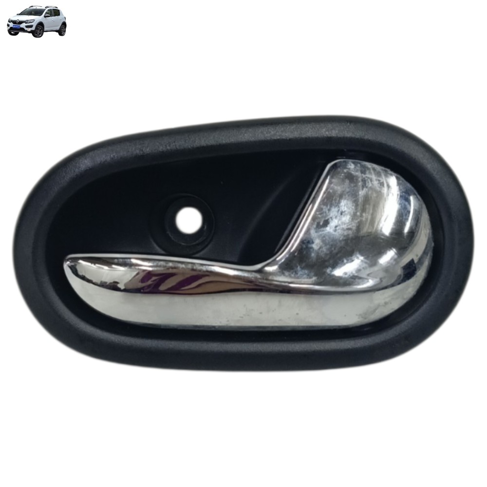 Maçaneta Interna Direito Renault Sandero 2014 2015 2016 Preto