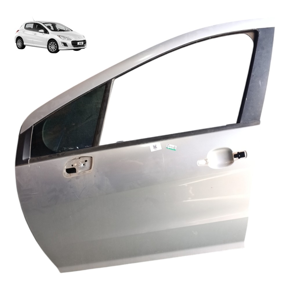 Porta Dianteira Esquerda Peugeot 308 2011 2012 2013 2014 Dianteira Esquerda Prata 1