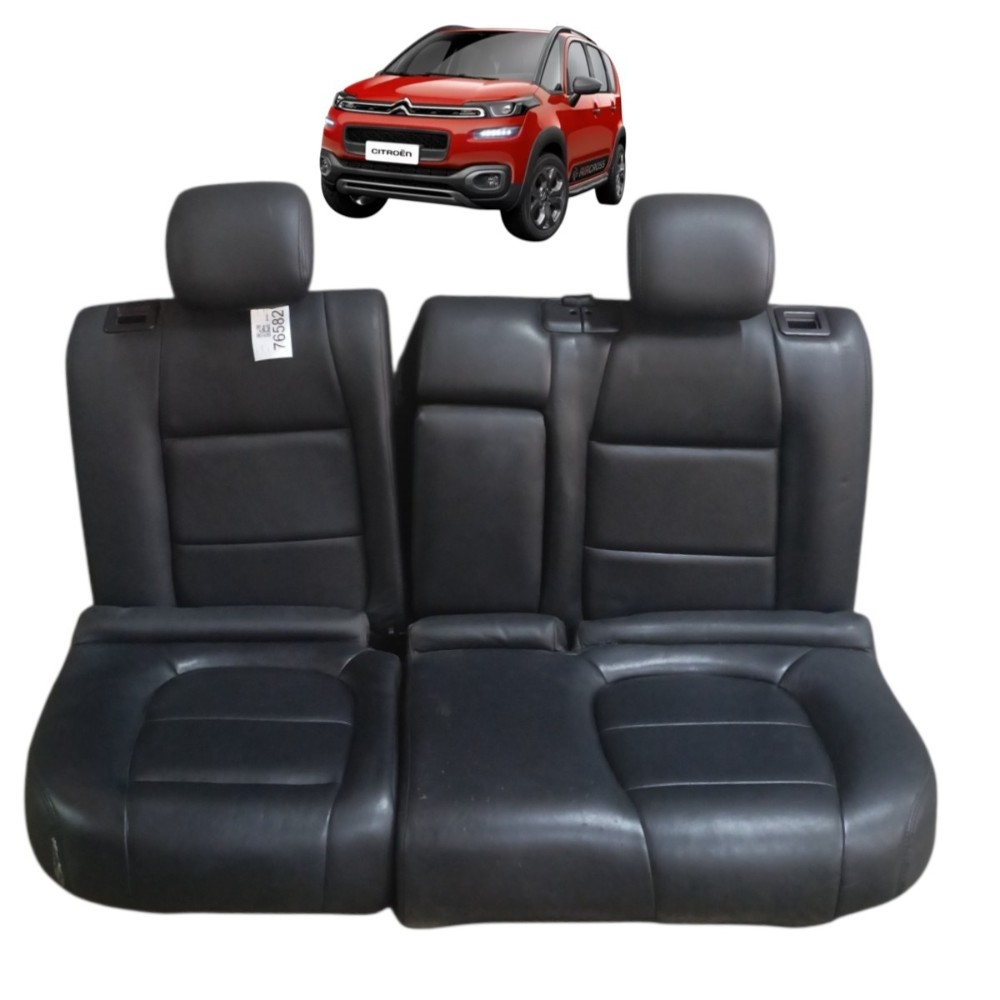 Assento encosto couro banco traseiro Citroen C4 Hatch 2010