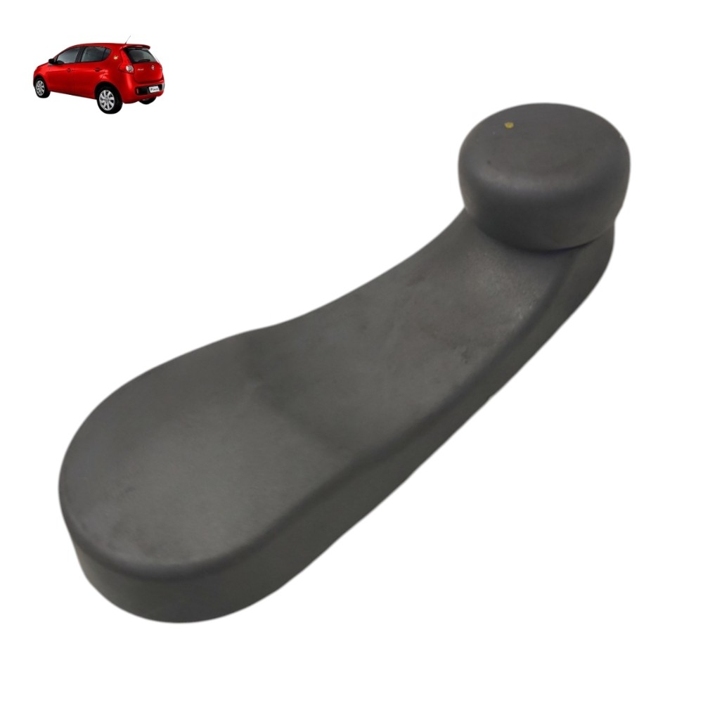 Manivela Vidro Porta Traseira Fiat Attractive 2013 2014 Cinza