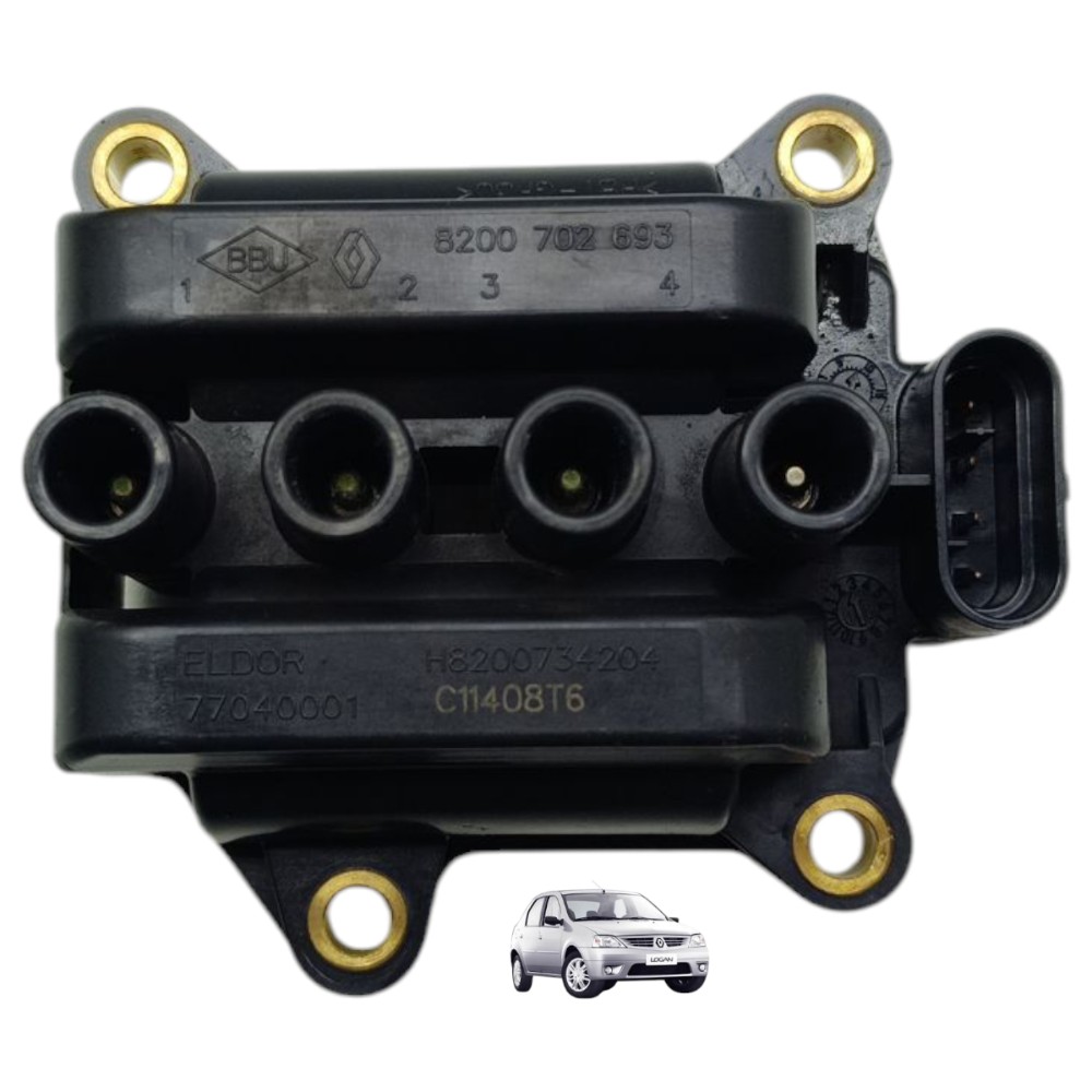 Bobina Ignição Renault Logan Sandero Clio 1.0 16v 8200702693 1