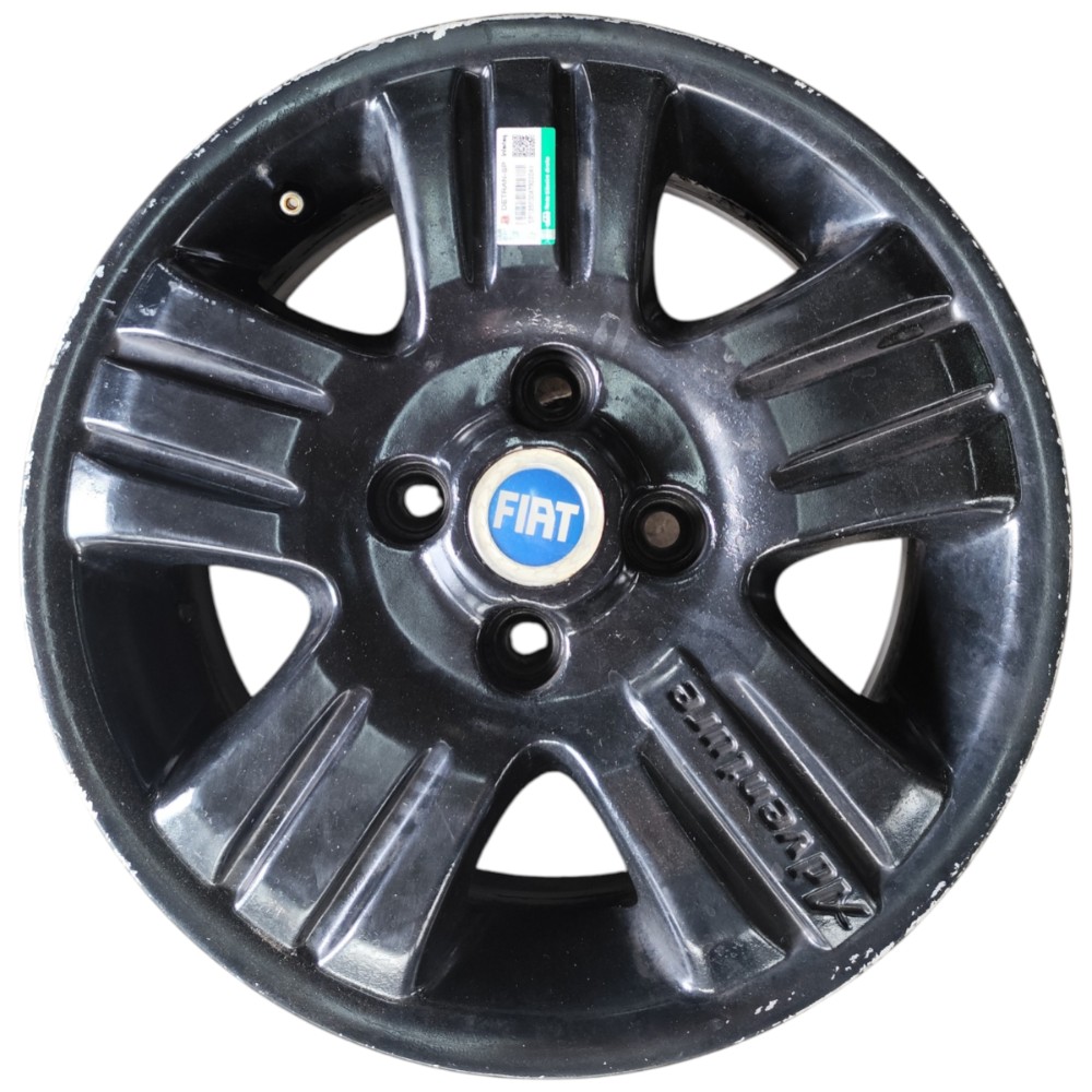 Jogo Roda Aro 14 4×98 Fiat Palio Siena Strada Idea Stilo Preto 2