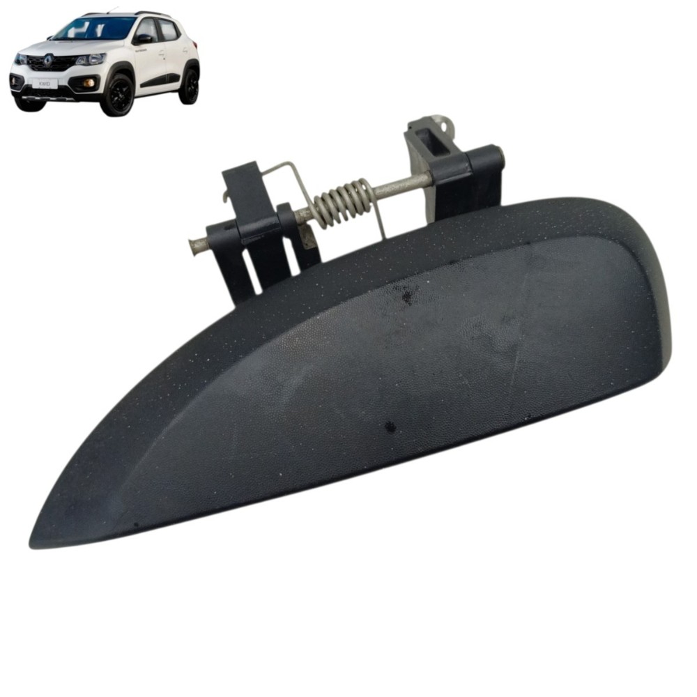 Maçaneta Externa Traseira Esquerda Renault Kwid 2019 2020 Preto Traseira