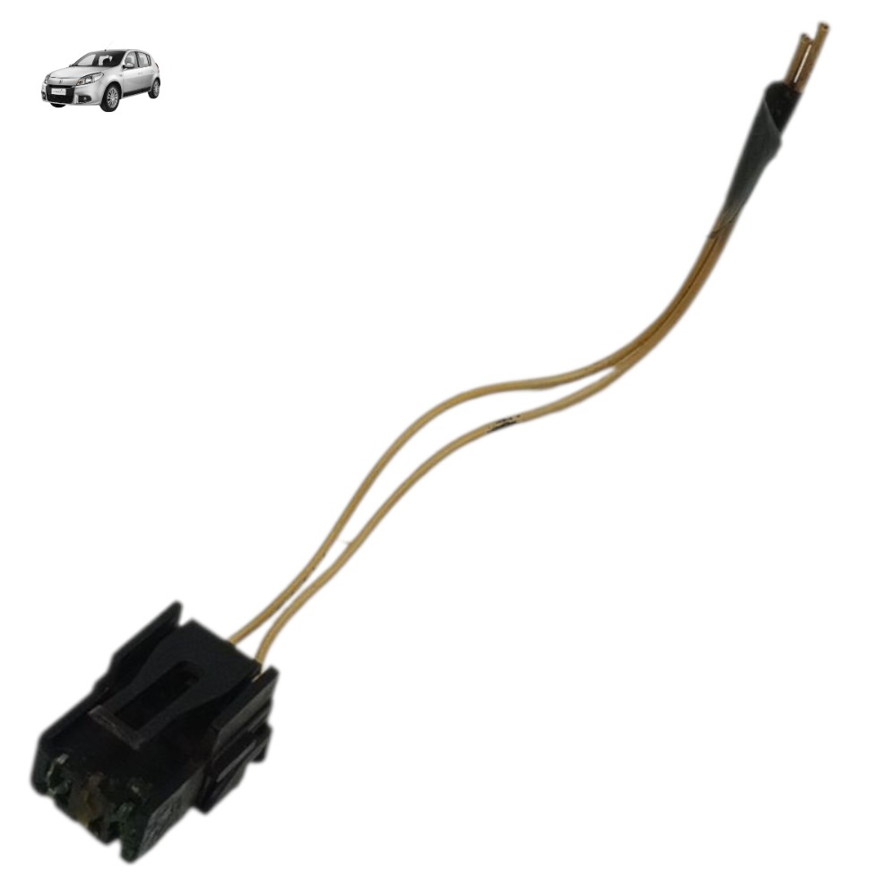 Plug conector fechadura elétrica porta Renault Sandero 2013 1