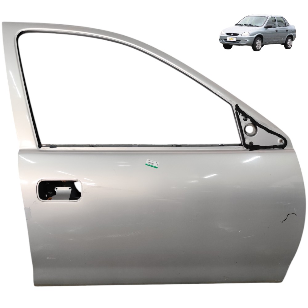Porta Dianteira Direita Gm Corsa Classic 2003 2004 2005 2006 Dianteira Direito Prata 1