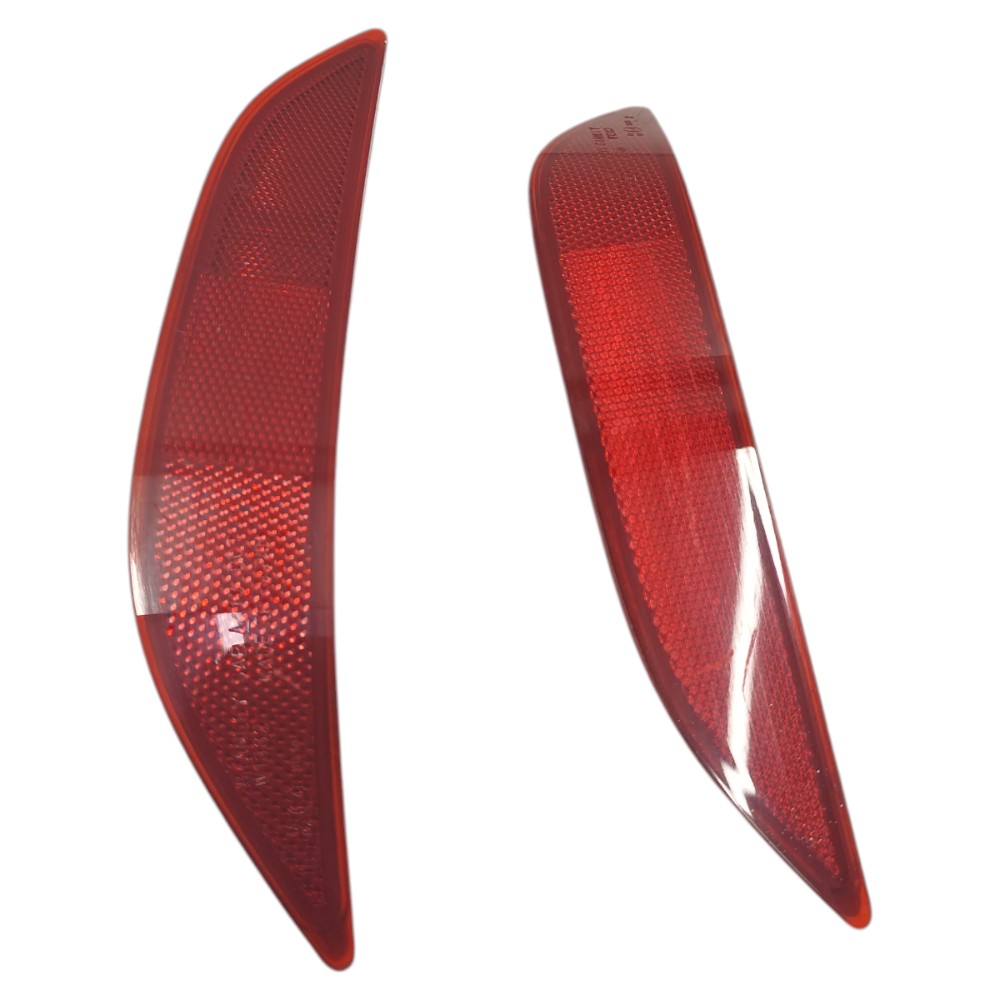 Par Refletor Parachoque Traseiro Honda City 2015 2016 2017 Vermelho 3