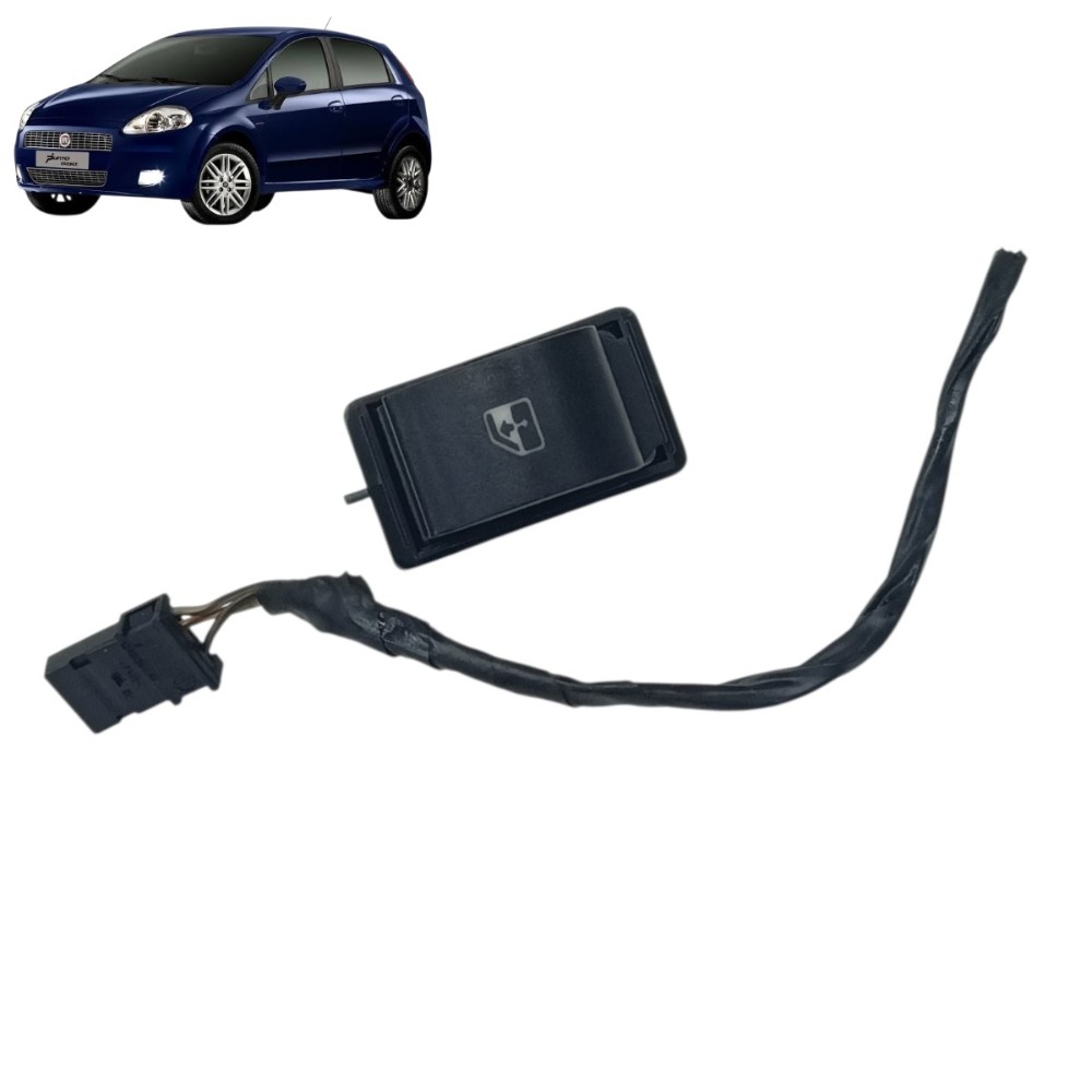 Botão vidro traseiro esquerdo fiat punto 2012 2011 2010