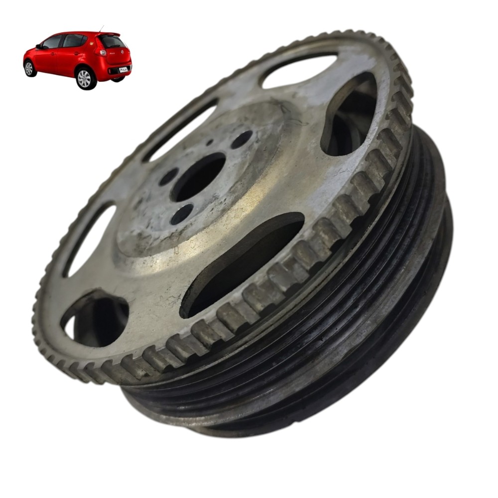 Polia Virabrequim Ar Direção Fiat Palio Attractive 2013 2014